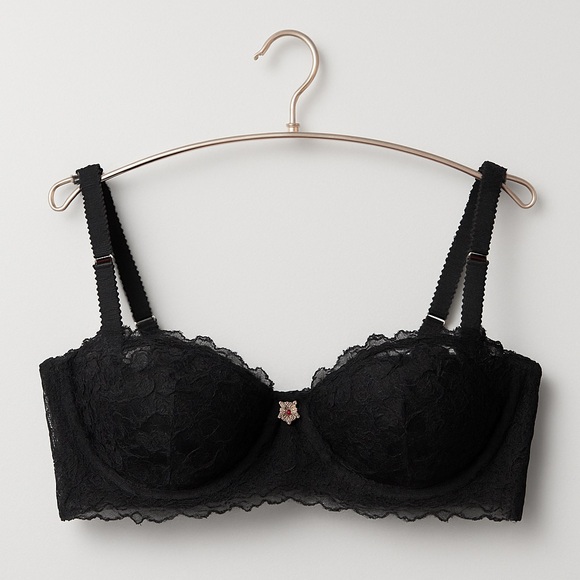 Savage X Chic Black Lace Underwire Bra 38DDD or 38E - Picture 1 of 9